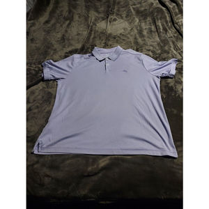 Tommy Bahama Polo Shirt Men's Large Lavender Modal Cotton Blend Marlin Logo